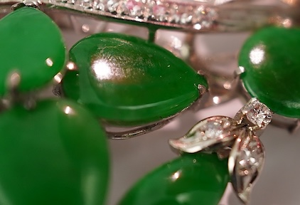 A jadeite and diamond demi-parure, 1960s